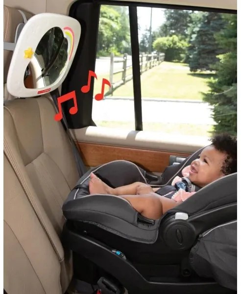 Skip Hop - Detské spätné zrkadielko do auta LINING CLOUD 3xAA