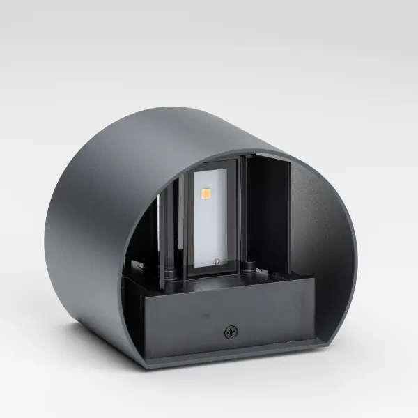 Brilagi - LED Vonkajšie nástenné svietidlo RONDO LED/6W/230V antracit IP54