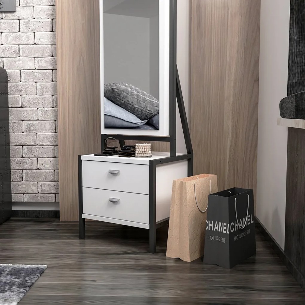 Kozmetický stol Elegante White