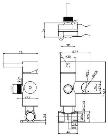 Bidetový set s batériou Lusso FP 010