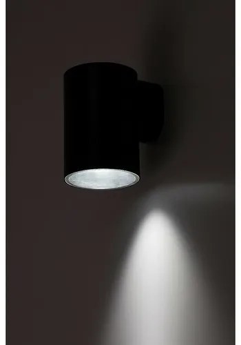 Rabalux 77154 vonkajšie nástenné LED svietidlo Urfa, 9W, IP65, čierna, 11,5 cm