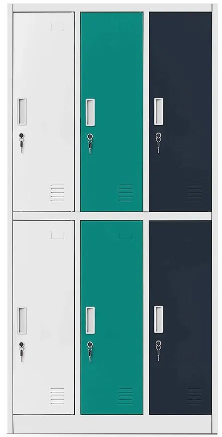 Skriňa Igor kovová šedý/viacfarebný