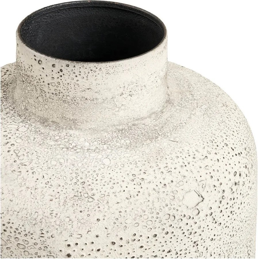 Krémovobiela kovová vysoká váza (výška 78,5 cm) Hou – House Nordic