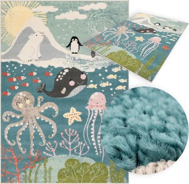 Koberec Funky Top Artica modrý