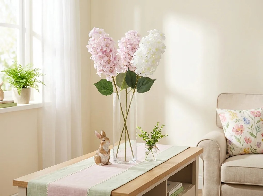 Umelý kvet HORTENZIA PLUME 87 cm - viac farieb Farba: Fialová