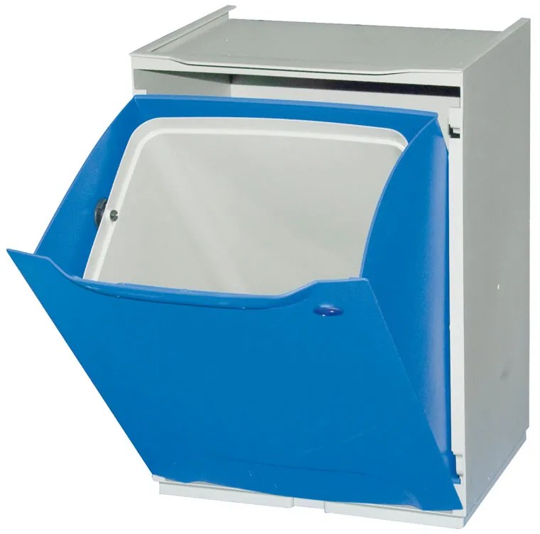 Plastový kôš na triedený odpad, 20 L, modrý