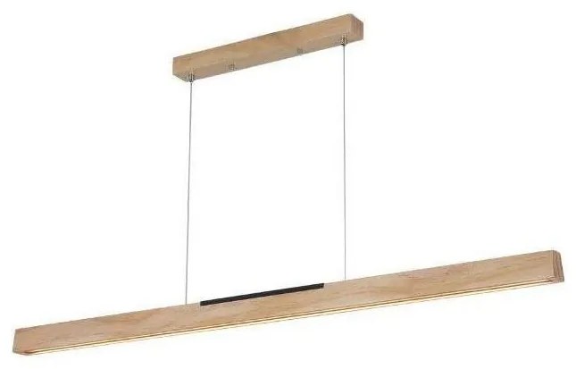 LED Luster na lanku LED/22W/230V 4000K 120 cm borovica/masív
