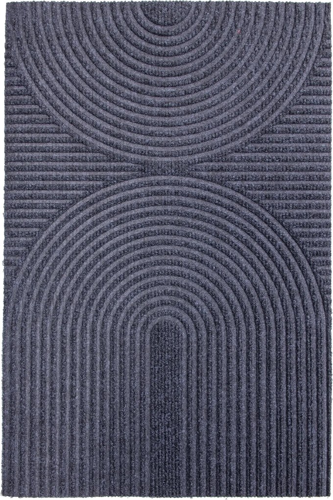Textilná rohožka EMBOSSED T-025 TMAVOSIVÁ rozmer: 43x75 cm
