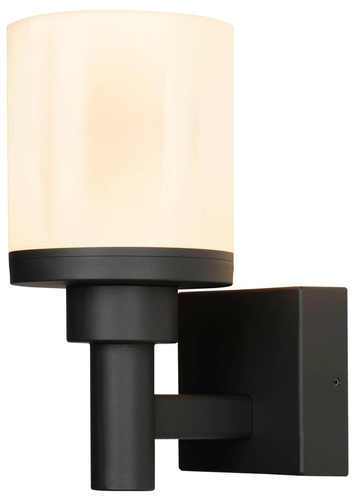 Candellux Čierne fasádne LED svietidlo Saponia 12W IP65 21-32386