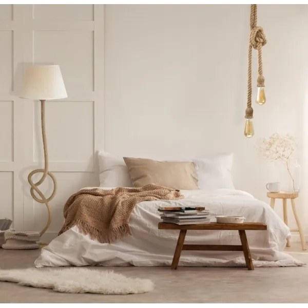 Luster na lanku ROPE 2xE27/12W/230V