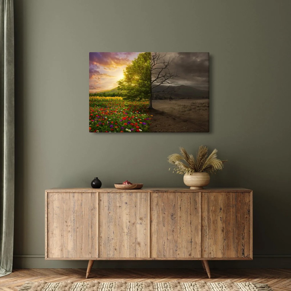 Obraz - Kolobeh života (90x60 cm)