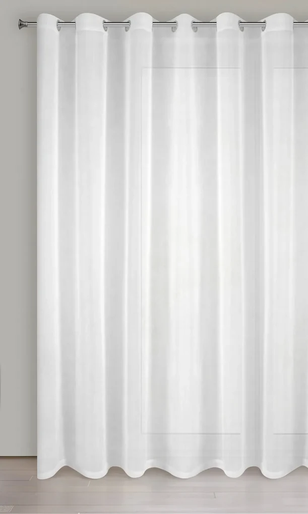 ZÁCLONA NA KRÚŽKOCH LUCY 300X250 CM BIELA