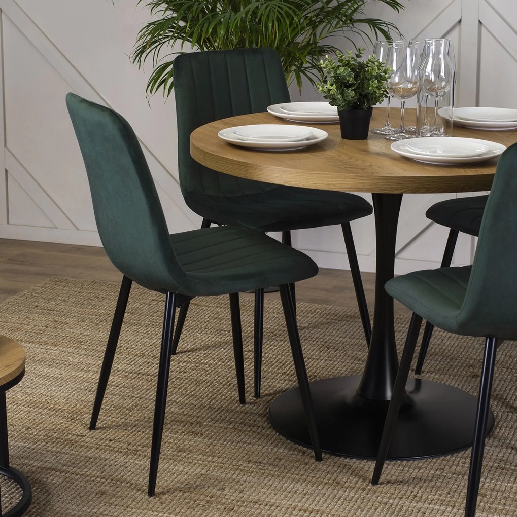 PROXIMA.store - Čalúnená jedálenská stolička IBIS FARBA: čierna