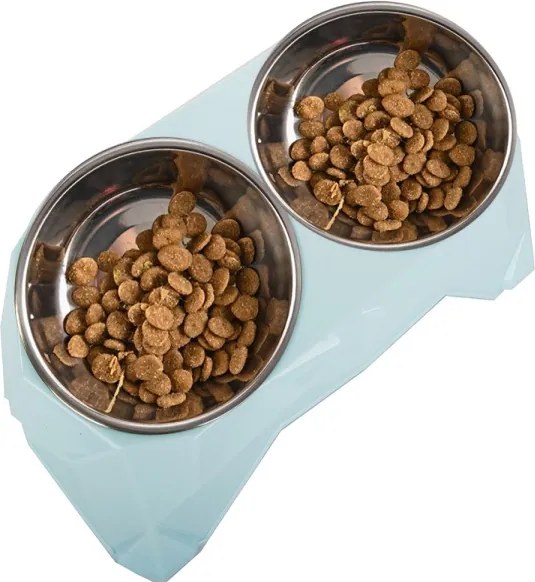 Kovová miska pre psov a mačky 2 x 350 ML