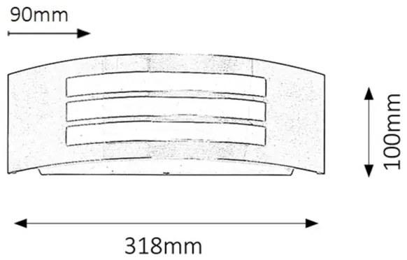 Rabalux 8410 - Nástenné svietidlo ROMA 1xE27/14W nerezová oceľ