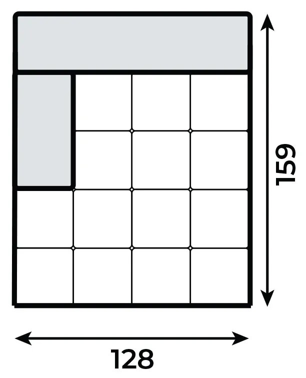 PROXIMA.store - Leňoška I hlboká UMBRIA TYP ROHU: Ľavý, SKUPINA LÁTOK: Skupina 5