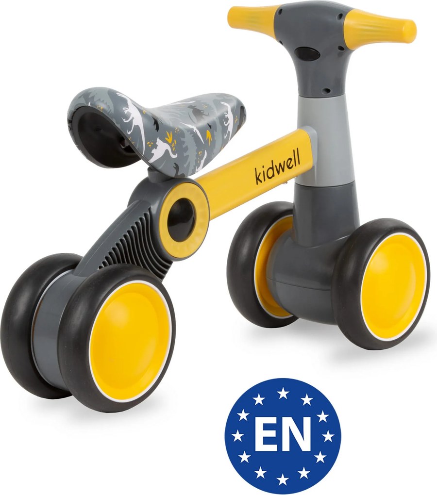 Mini balančný bicykel PETITO Dino 2v1 – ľahké vozítko pre deti od 1 roka, Kidwell