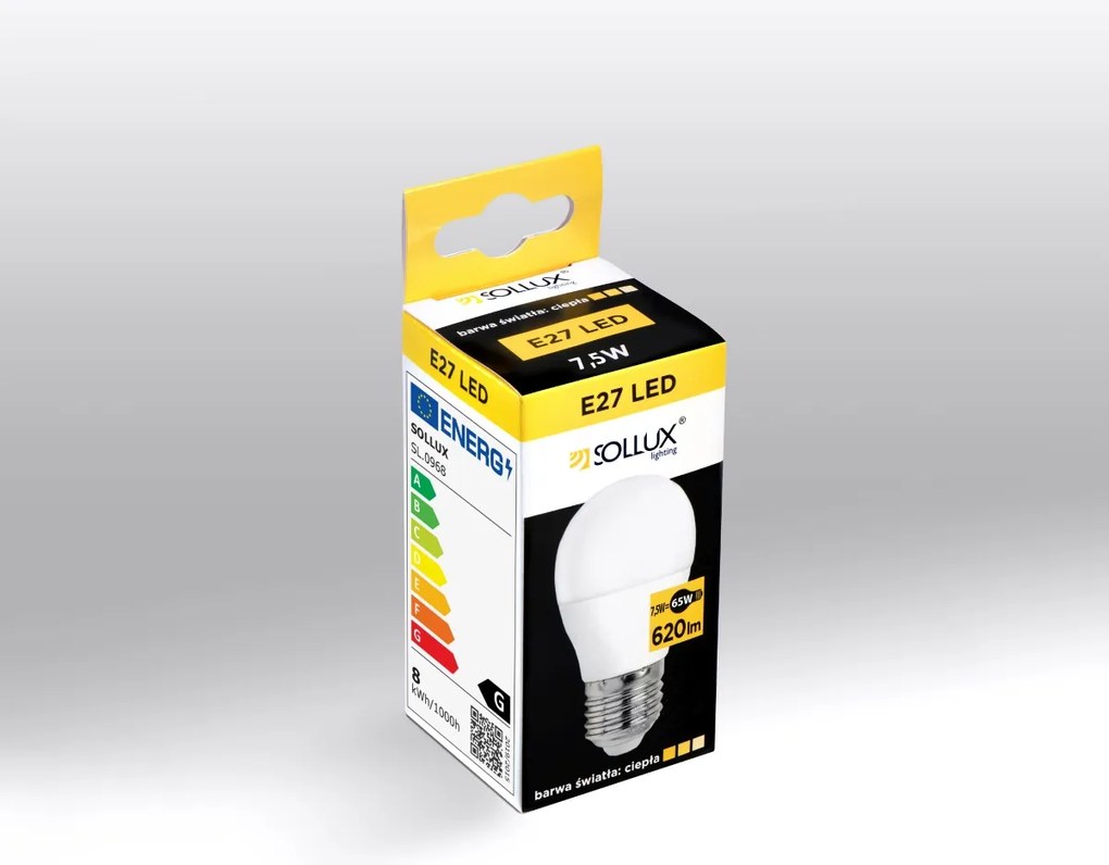 LED žiarovka E27 3000k 7,5w 620lm