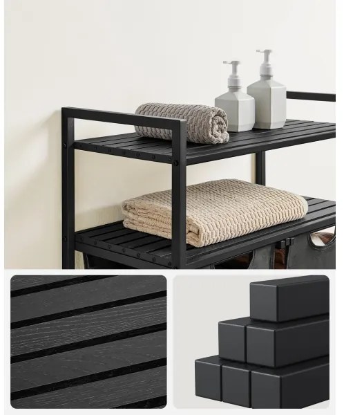 Koš na bielizeň REX sivý