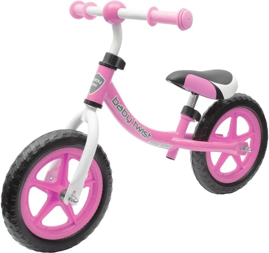 Baby Mix Detské odrážadlo bicykel Twist, ružová