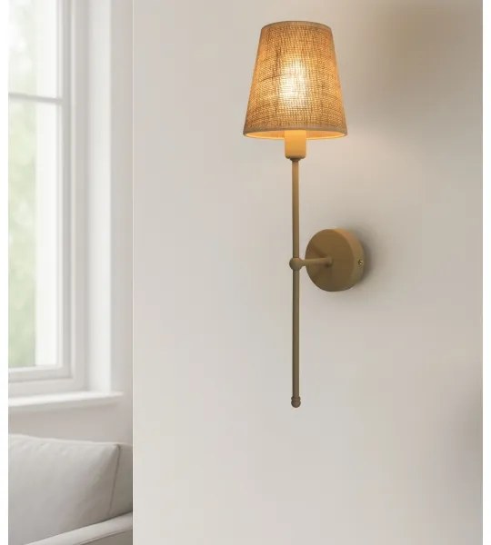 Nástenné svietidlo MADELA 1xE14/40W/230V juta/béžová