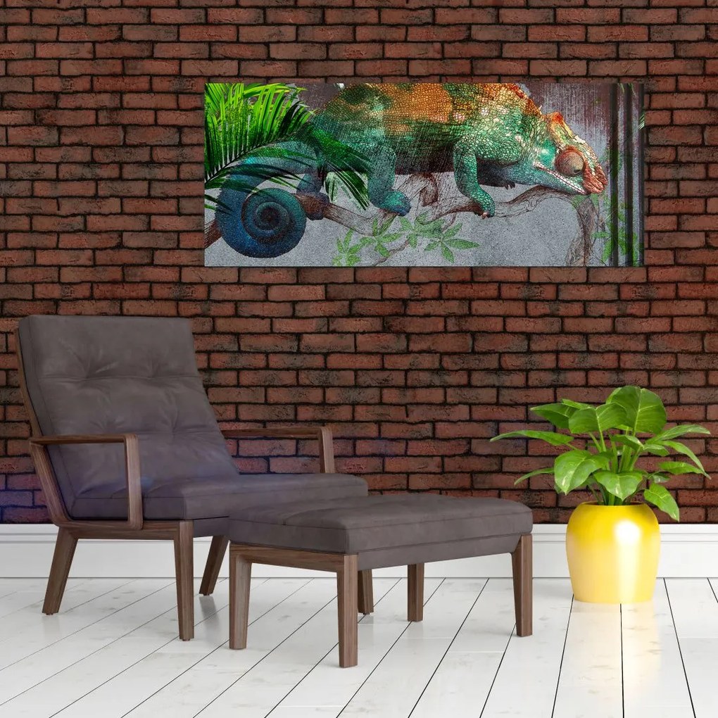 Obraz - Chameleon (120x50 cm)