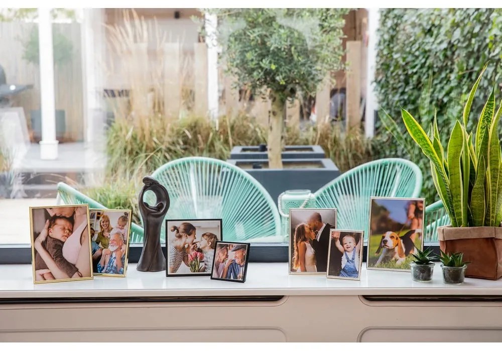 Čierny kovový stojací/na stenu rámček 16x16 cm Sweet Memory – Zilverstad