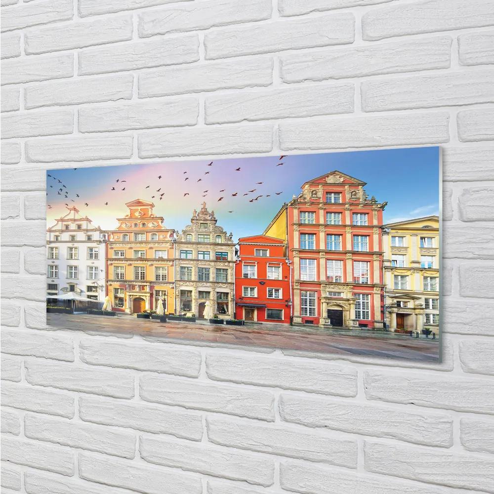 Obraz na akrylátovom skle Gdańsk budovy staré mesto 120x60 cm