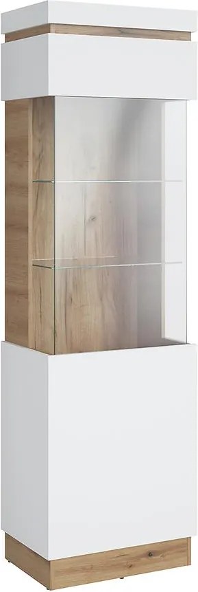 Vitrína Calabria  1d Dub Coast Evoke/Biela Alpin