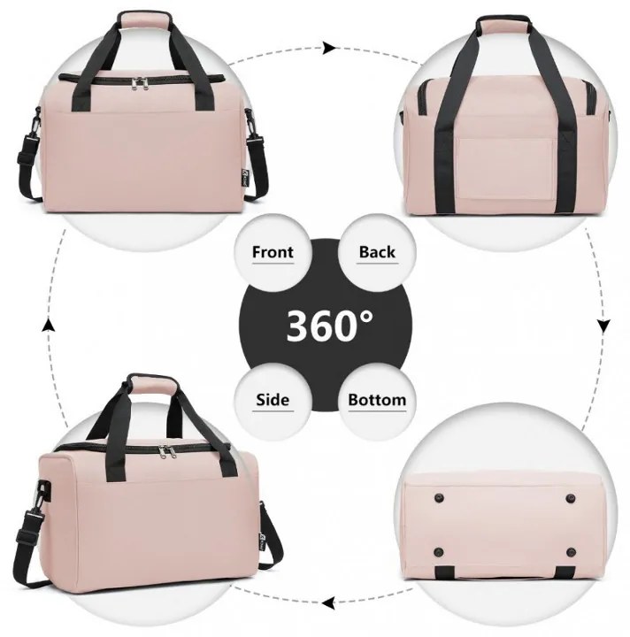 Konofactory Ružová príručná taška do lietadla "Pack" - S (25l)