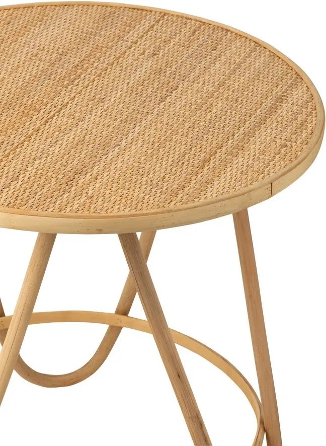 Prírodný ratanový odkladací stolík Balia Rattan Natural L - Ø 60*64 cm