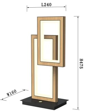 Wofi 8023-206 - LED Stmievateľná dotyková stolná lampa PESCARA LED/21W/230V