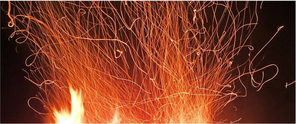 Obraz ohňa (120x50 cm)