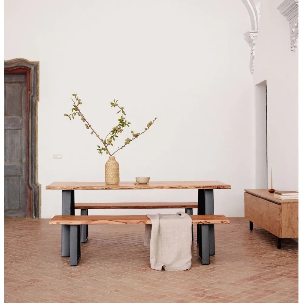 Jedálenský stôl s doskou z akácie v prírodnej farbe 90x180 cm Alaia – Kave Home