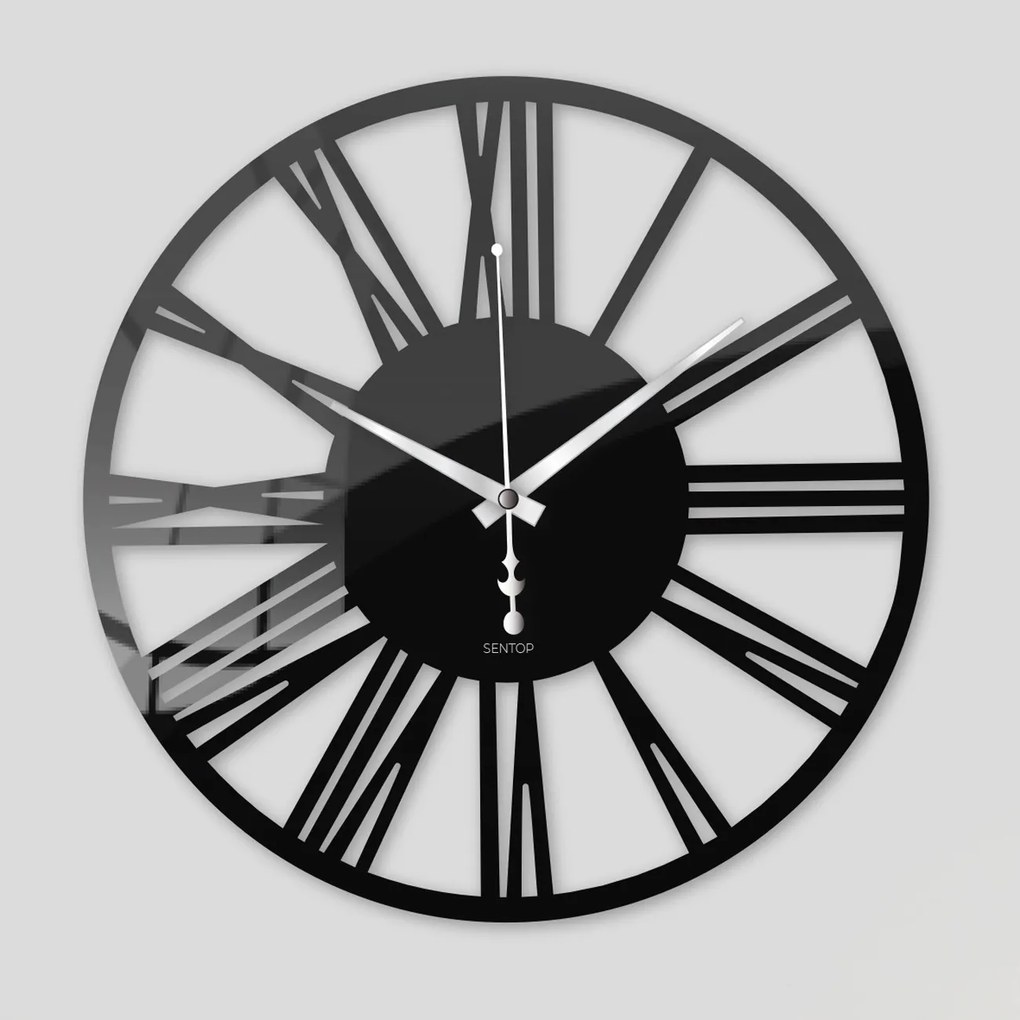 Nástenné hodiny z plexiskla - Sentop | X0108 | farebné: Zrkadlo SILVER Strieborné ručičky 20 cm 4233-111618 X0108