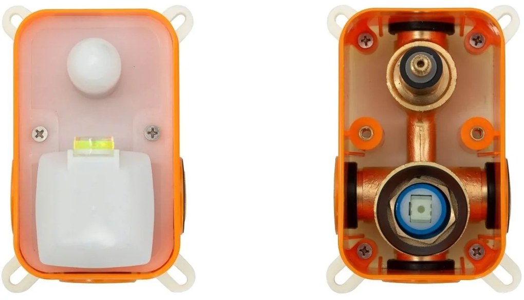 Podomietková vaňová batéria s inštalačným boxom Rea Lungo biela