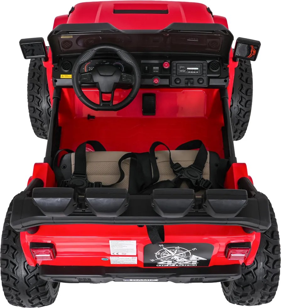 Ramiz Extrémne športové vozidlo 4x4 s variabilnou veľkosťou Červená