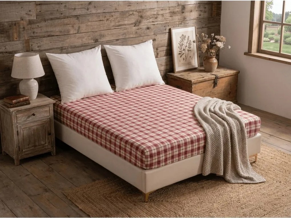 Plachta z mikrovlákna TARTAN HEART farebné 90x200 cm
