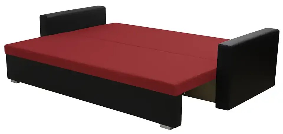 Pohovka 3-miestna s funkciou spania EKO Čierna