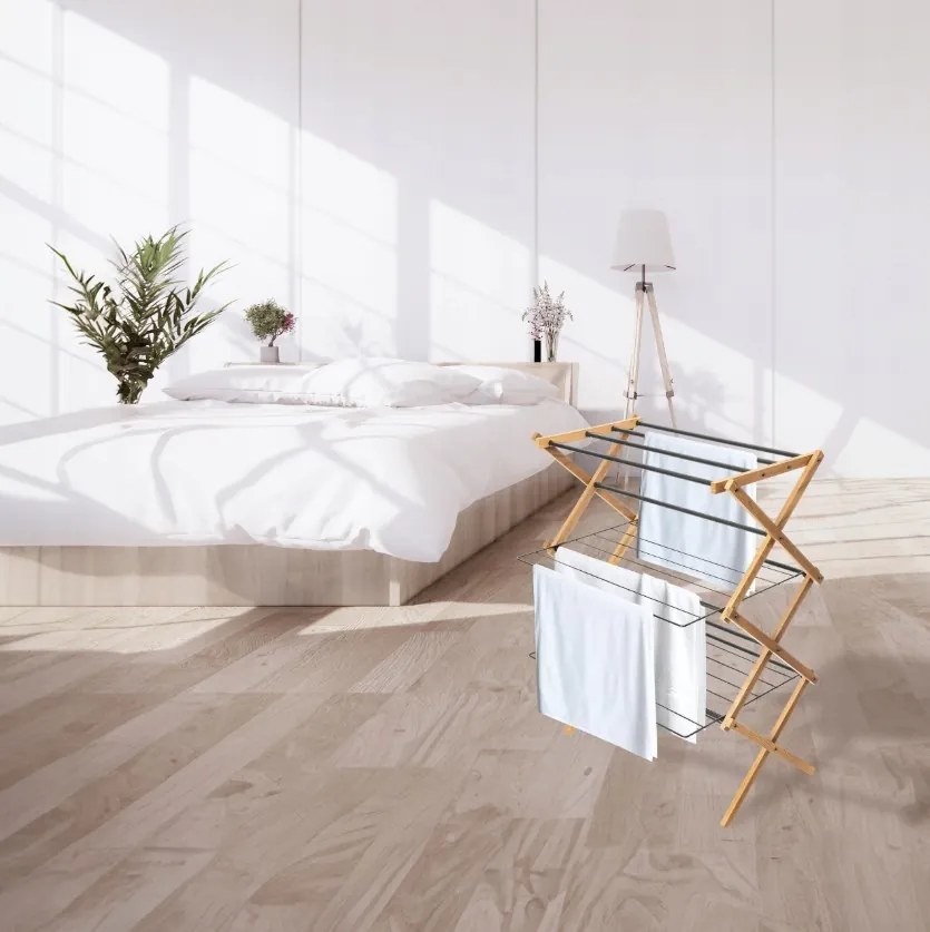 Erga Aurora Plus, vešiak na sušenie bielizne 69x49,5x97 cm na postavenie, hnedá-čierna, ERG-SEP-1265SUAURPLUD