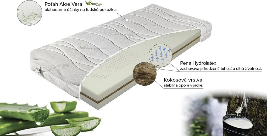 Materasso Penový matrac Sultán Hydrolatex Plus Rozmer: 100 x 200 cm, Tvrdosť: T3