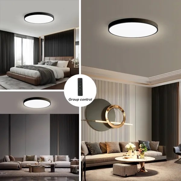 Brilagi - POOL SMART stmievateľné LED svietidlo 128 W/230 V, priemer 100 cm, Wi‑Fi Tuya, čierne + diaľkový ovládač