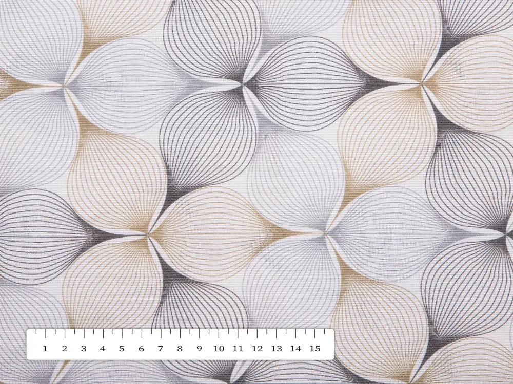 Biante Dekoračný štvorcový obrus PML-031 Designové geometrické obrazce na bielom 80x80 cm