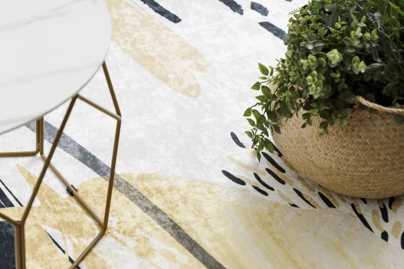 Kusový koberec ANDRE Abstraction 1097, 160x220, béžová, chodba / predsieň, Dywany Łuszczów