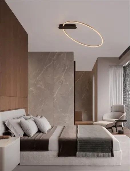 LED stmievateľné zlaté moderné stropné svietidlo Kiklos