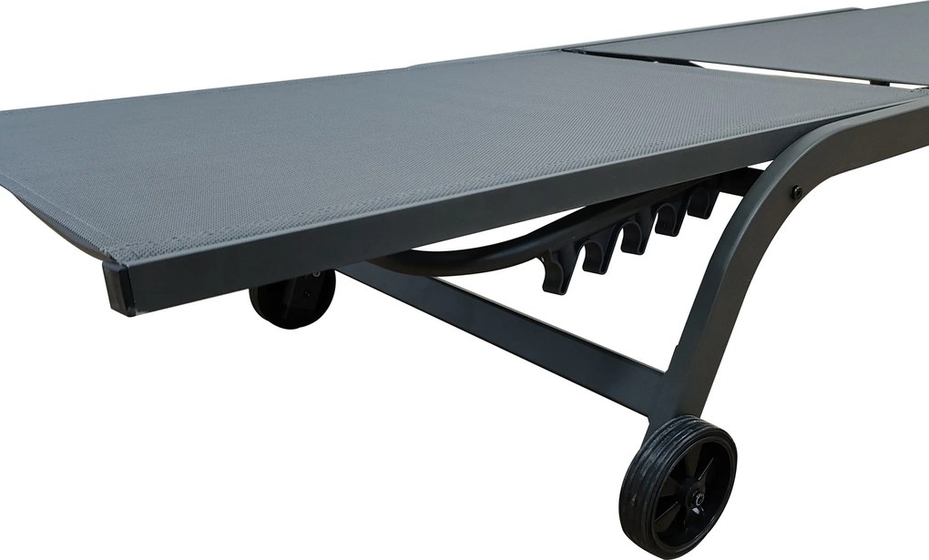 Záhradné ležadlo Houseland Breeze sivé