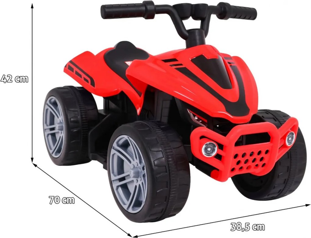 Ramiz Batériová štvorkolka Little Monster pre batoľatá Červený 25W pohon