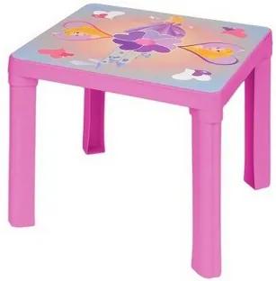 3toysm Inlea4Fun umelohmotný stolík pre deti s motívom - ružový