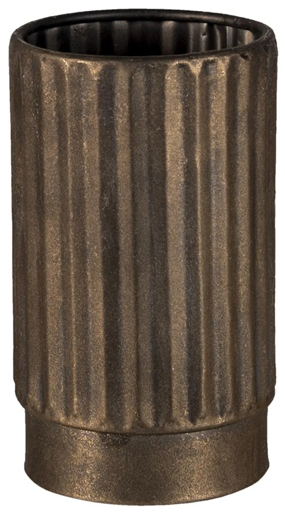 Zlatá dekoratívna kovová váza Leah S - Ø 11 * 18 cm