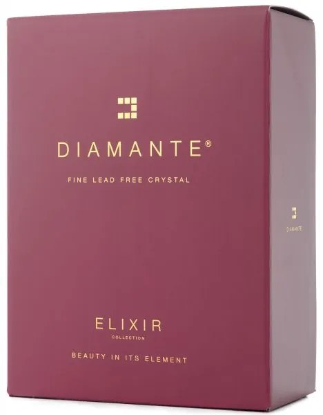Poháre na víno k výročiu Diamante Romance 2 ks